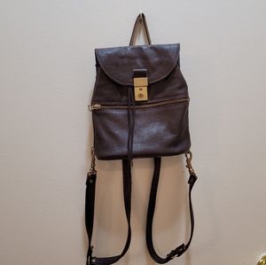 Leather tiny backpack